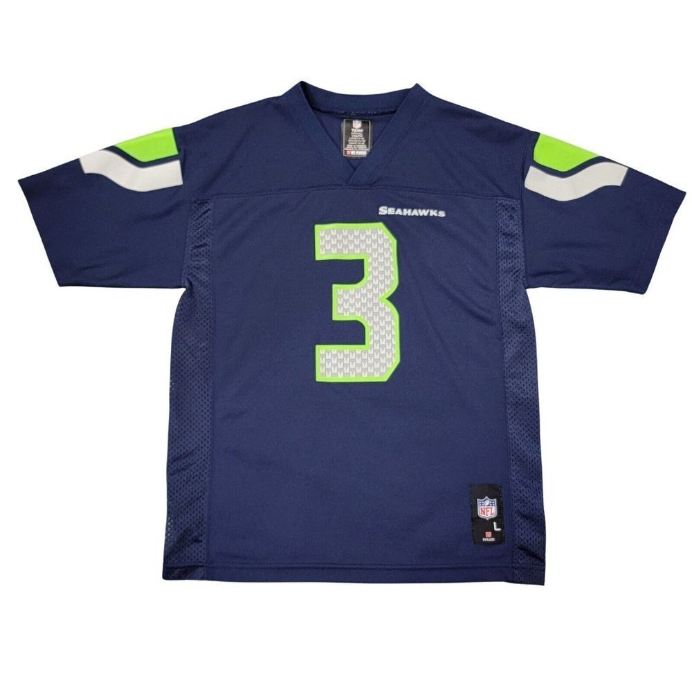 NFL Seattle Seahawks Russell Wilson #3 Youth Football Jersey Size Large 14 16